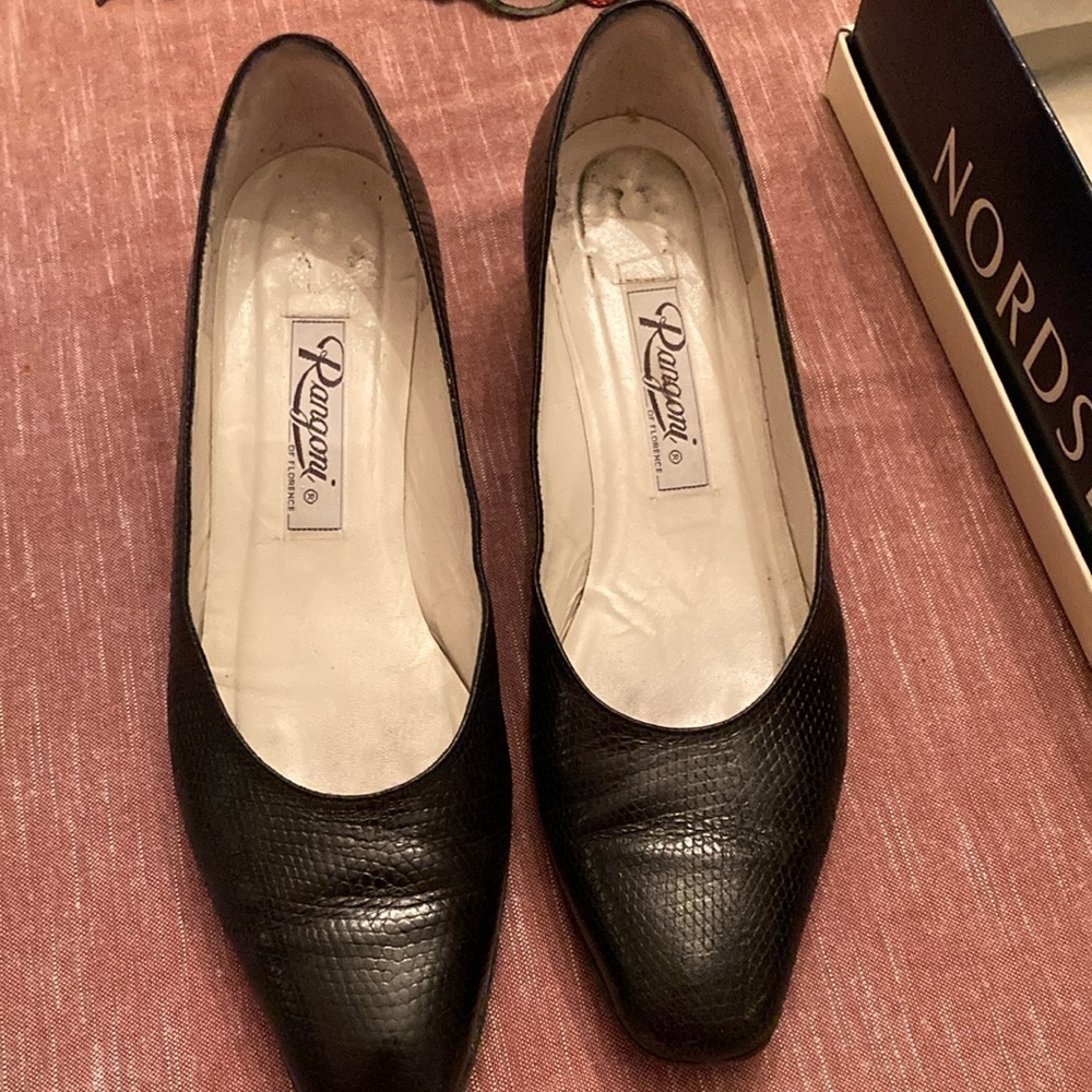 Vintage Rangoni black leather shoes